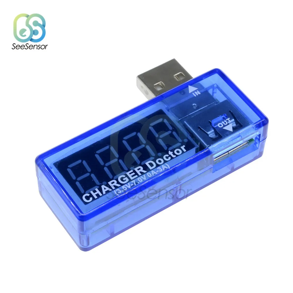 

Digital USB Mobile Power Charging Current Voltage Tester Meter Smart Electronics Mini USB Charger Doctor Voltmeter Ammeter