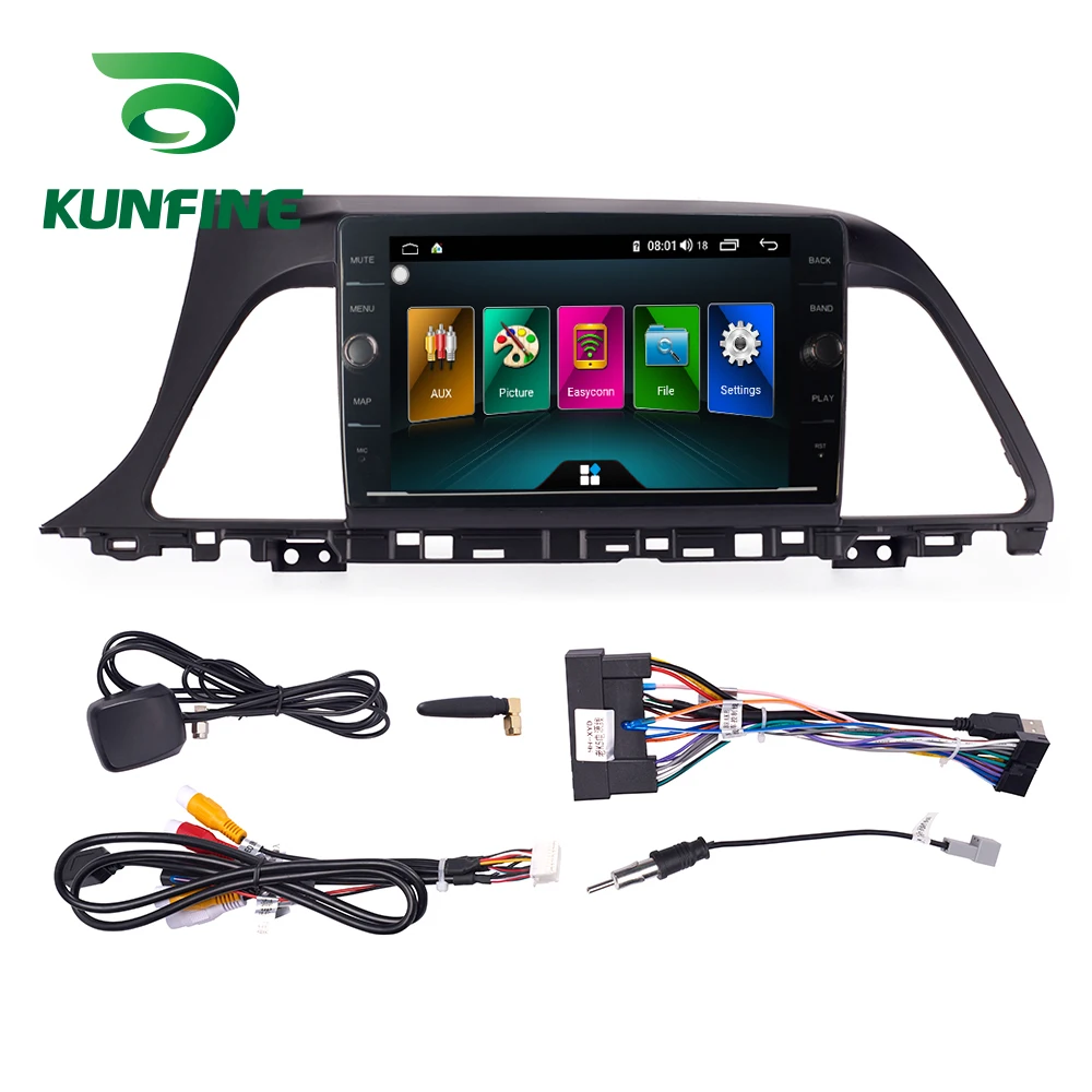 Discount Octa Core 4GB RAM 64GB ROM Android 8.1 Car Navigation Player Deckless Car Stereo for Hyundai  Sonata 2015 2016 2017 Radio Unit 7