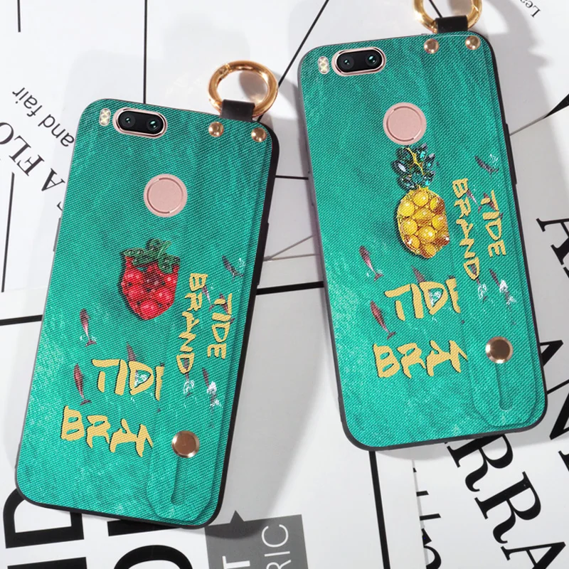 

Fashion fruit wristband phone cases For XiaoMi Mi5 Mi 5 5C 5S Plus Emerald Green Soft Silicone Cover For XiaoMi Mi 5X / A1