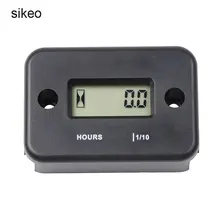 Sikeo цифровой счетчик моточасов ЖК-дисплей Дисплей для байка мотоцикла ATV Снегоход Морская Лодка лыжный грязь газовый двигатель Водонепроницаемый