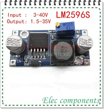 

Free shipping 5PCS 3A Adjustable DCDC LM2596 LM2596S input 3V-40V Output 1.5V-30V dc-dc Step-down Power Supply Regulator module