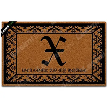 

Family Name Monograms X Printed Doormat Front Entrance Door Welcome Door Mats Stylish Design Shoes Pad Gate Pad