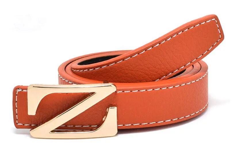 Роскошный дизайн H ремни унисекс Высокое качество Мода Досуг ремень Детский пояс для мальчиков/девочек ремни джинсы пояс для женщин - Цвет: orange