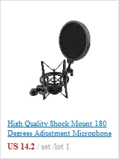 Микрофон поп-фильтр PS-2 двухслойный Студийный микрофон Микрофон Ветер экран ПОП-фильтр поворотное крепление маска шид для записи разговоров