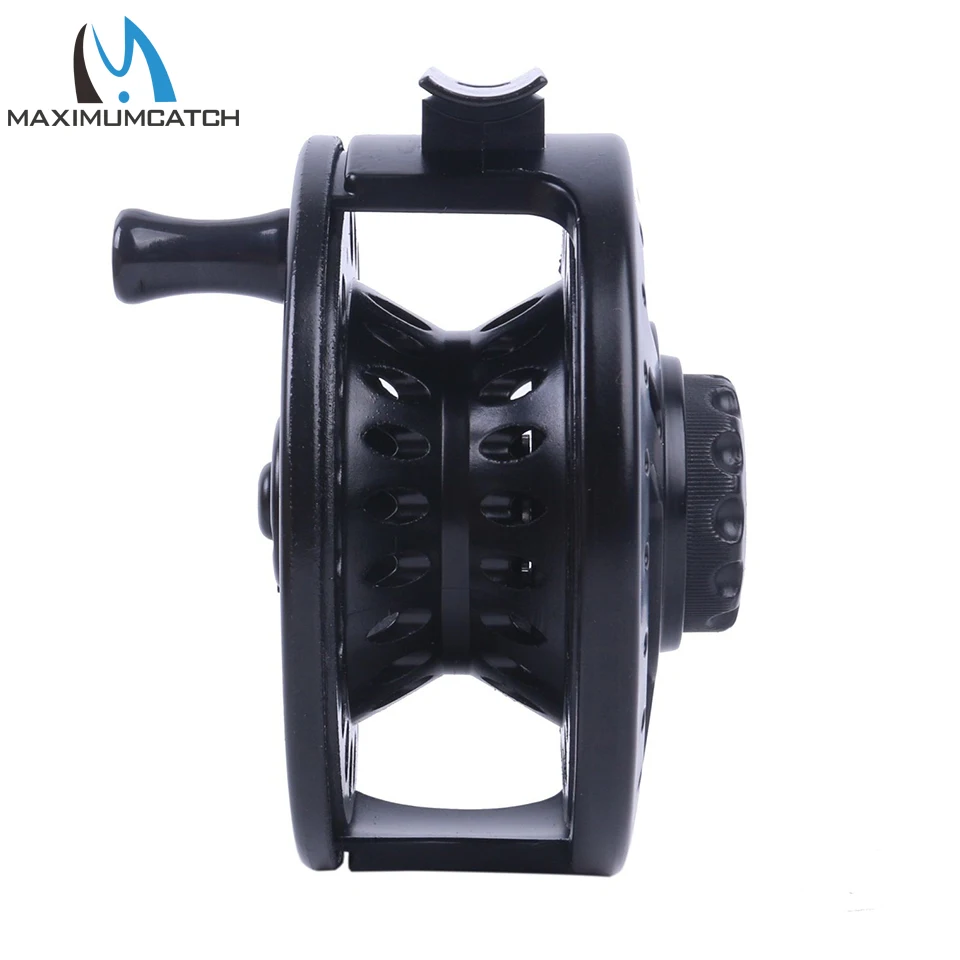Maximumcatch Maxcatch 5-8WT البلاستيك يطير الصيد بكرة نظام مكبح قرصي الحق أو أعسر أسود اللون