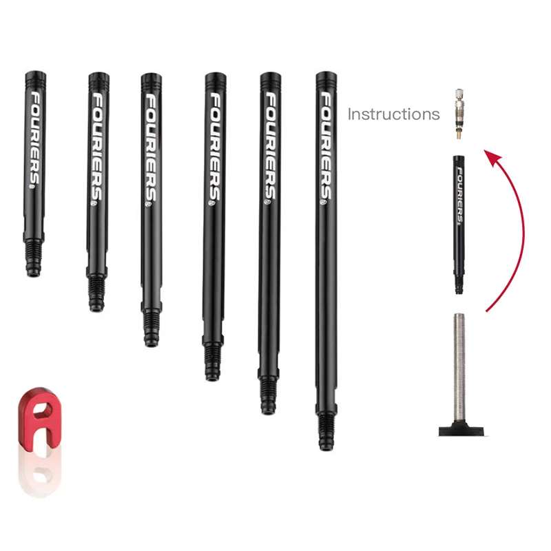 Fouriers PE002 бескамерный удлинитель клапана Presta для велосипеда 20 мм до 100 мм с гайкой запчасти для велосипеда