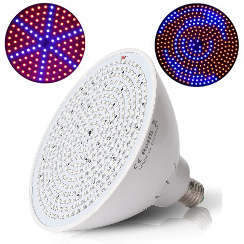 

40W 15W Red+Blue E27 LED Plant Grow Light SMD3528 Hydroponics Lamps for Indoor Plants Flower Seedling Vegs High Yield