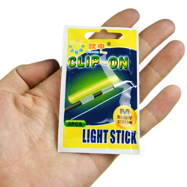 10Pcs Fishing Light Stick Clip Night Fishing Gear Luminous Clip Fluorescent M5G3