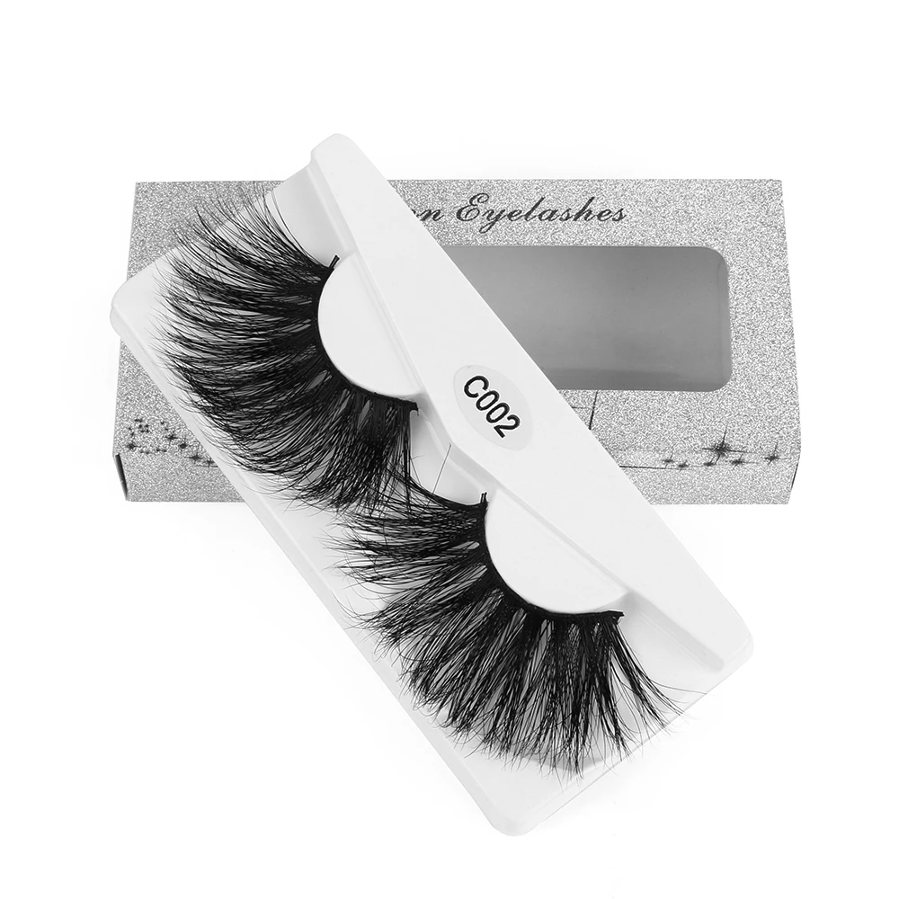 

1 Pair 30mm Lashes Mink Hair False Eyelashes Wispy Fluffy Eyelashes Extension Multilayers Handmade Fake Lashes Eye Makeup Tool