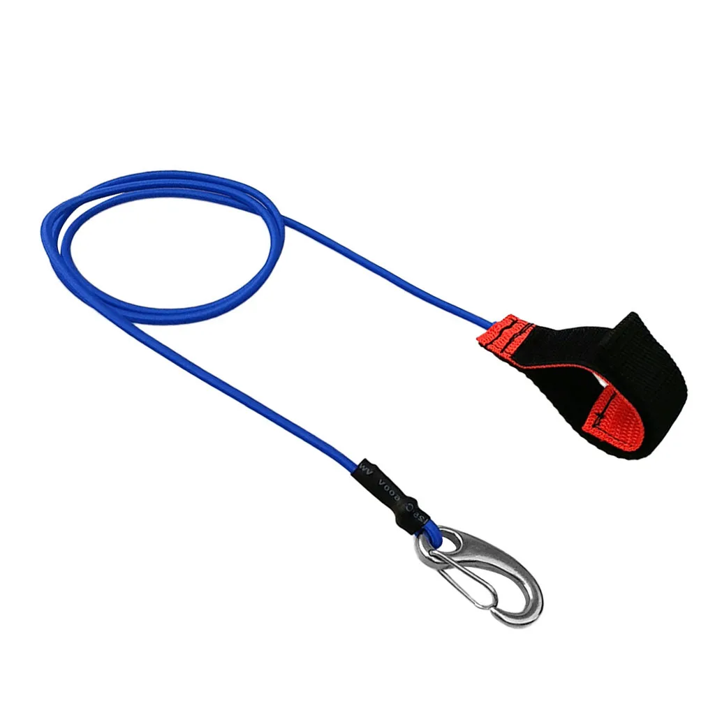 Perfeclan Kayak Canoe SUP Paddle Leash Fishing Rod Safety Lanyard Carabiner Hook Water Sports Kayaking Surfing Rowing Boat