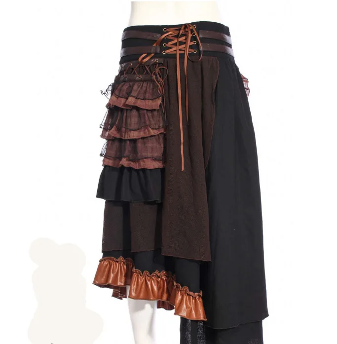 High up dark brown's petticoat