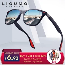 LIOUMO дизайн Ультралайт TR90 мужские и женские классические ретро поляризованные солнцезащитные очки для вождения на открытом воздухе спортивные очки UV400 Gafas De Sol UV400