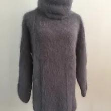 50 см высокий воротник, норковый кашемировый свитер, для детей,, по индивидуальному заказу, оптовых клиентов связаться с сотрудниками Отдела по обслуживанию клиентов T83