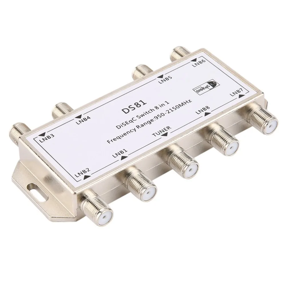 GST-8101 8 в 1 спутниковый сигнал DiSEqC переключатель приемник LNB Multiswitch спутниковый сигнал переключатель оптовая продажа дропшиппинг