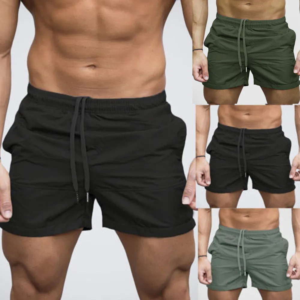Новые модные для мужчин тренажерный зал повседневное спортивные бег эластичный пояс шорты штаны брюки W311