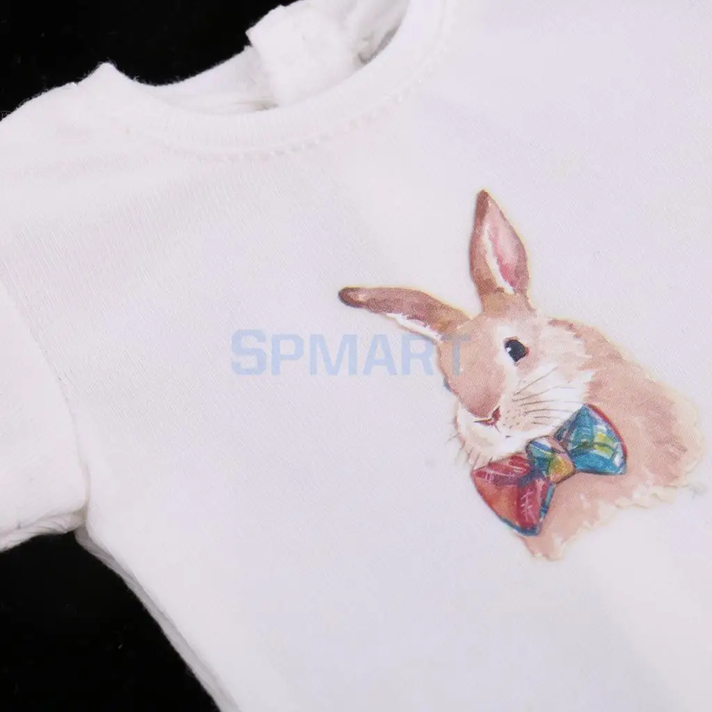 MagiDeal Cotton Summer Short Sleeve T-shirt Dress for 1/3 1/4 BJD for SD for Dollfie Dolls Clothes Accessory Kids Girls Gift