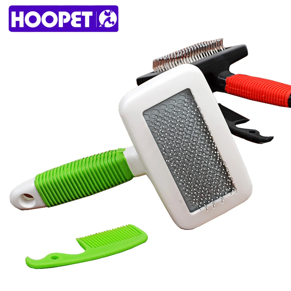 

HOOPET Dog Grooming Tools Comb Brush Needle Pet Cat Hair Clipper Attachment Dogs Red Green Factory Detangle Healthy Styling
