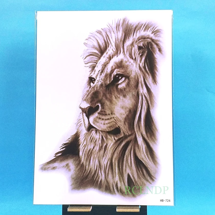 Waterproof Temporary Tattoo Sticker lion king tatto stickers flash tatoo fake tattoos for men | Красота и здоровье