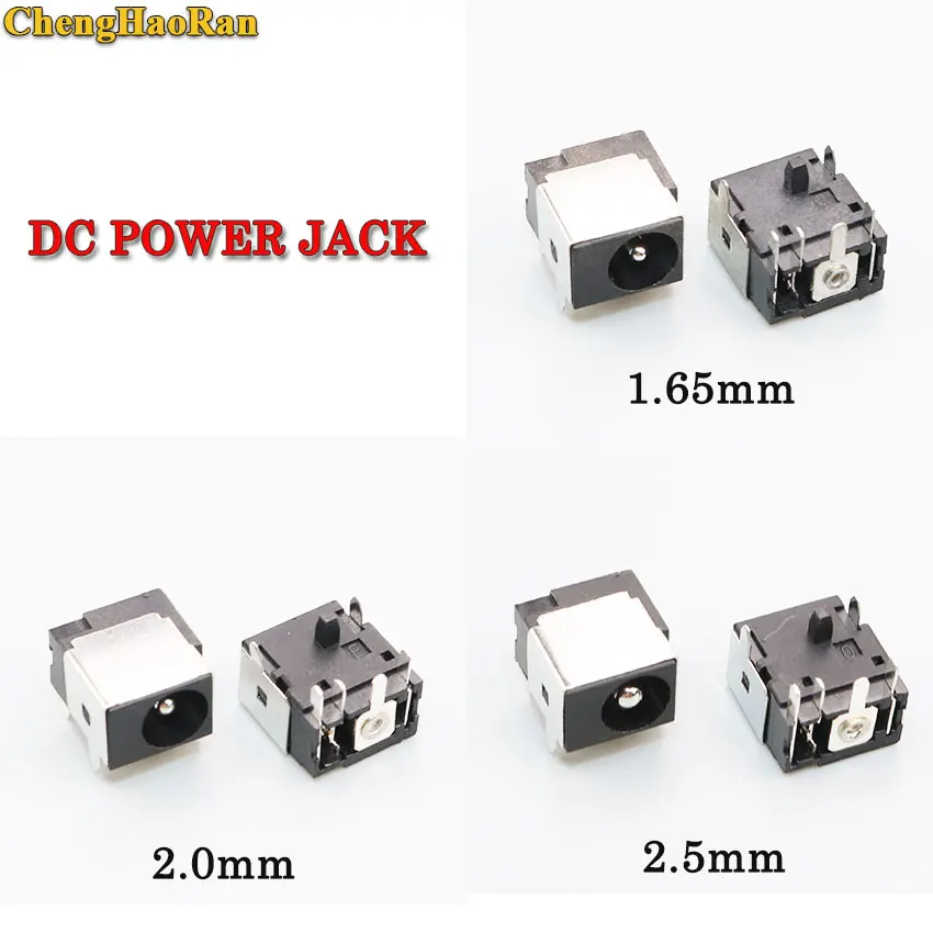 

ChengHaoRan 2PCS 1.65/2.0/2.5mm DC power jack connector socket for HP 4220 4620 610 615 for ACER 510 520 540 550 320