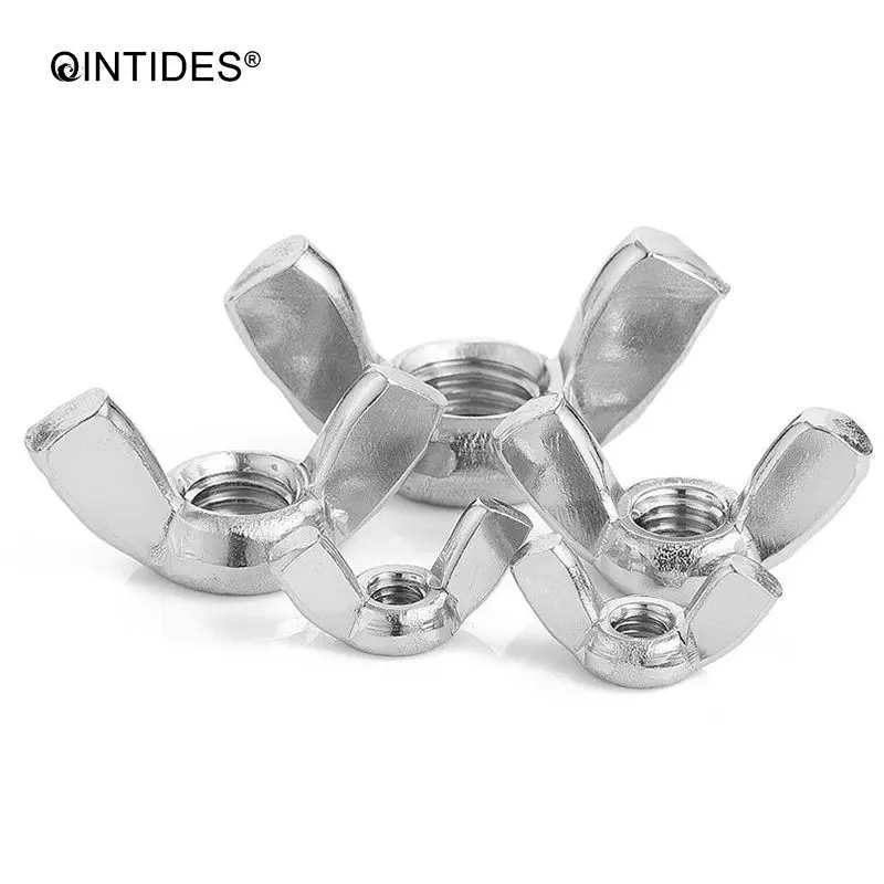 QINTIDES M3 M5 Wing nuts square wing 304 stainless steel butterfly nut M3 M4 M5 Wing