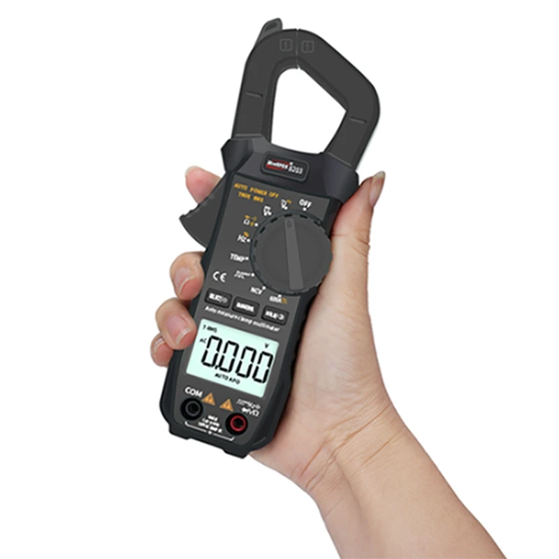 Цифровой токоизмерительный прибор для измерения напряжения переменного/постоянного тока измеритель емкости измерительный инструмент 6000 отсчетов истинный тестер зуммер температуры RMS
