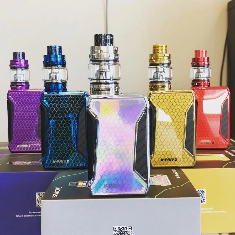 

SMOK H-Priv 2 Kit 225W H-Priv 2 Box Mod 6ml TFV12 Big Baby Prince tank Vaporizer with TFV8 Baby cores Electronic Cigarettes Kit
