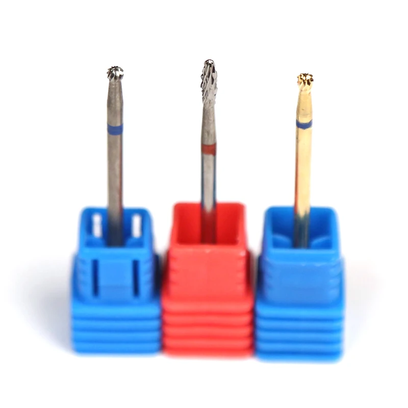 

2 PCS / Lots Tungsten Carbide Nail Drill Bit 3/32" For Gel Remove tool Manicure Electric Bit Machine Accessory