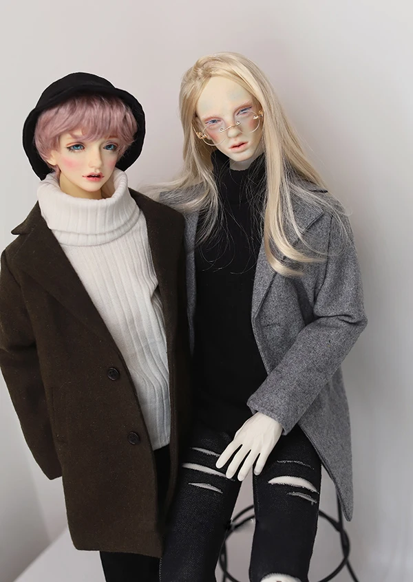 Одежда для кукол BJD, шерстяное пальто для 1/3 1/4 BJD DD SD MSD SD17, Одежда для кукол Uncle SSDF, аксессуары для кукол, 4 цвета на выбор