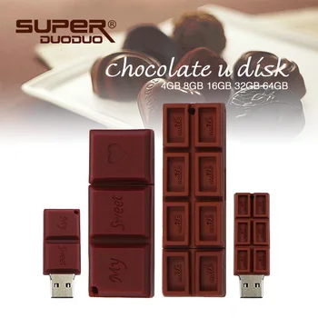 

Sweet Chocolate usb flash 64gb pen drive cartoon stick 32gb 16gb 8gb usb flash drive memory sticks pendrive flash stick best gif