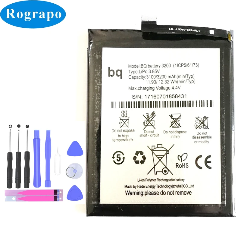 Новый аккумулятор BQ Aquaris X5 Plus X5plus 3200 мАч сменный мобильный телефон|mobile phone battery|battery