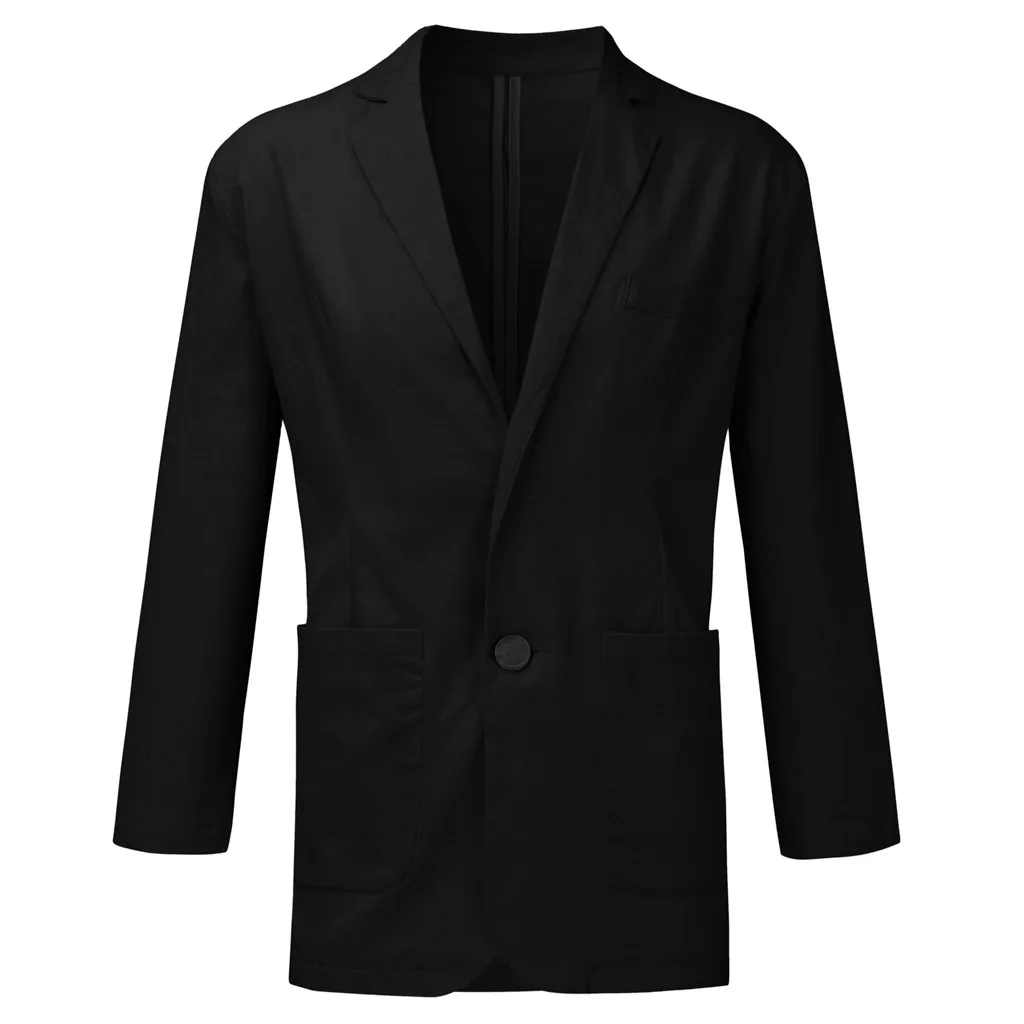 M-3XL, мужской формальный приталенный формальный костюм на одной пуговице, блейзер с длинным рукавом, хлопковое пальто, куртка, Топ 7,2