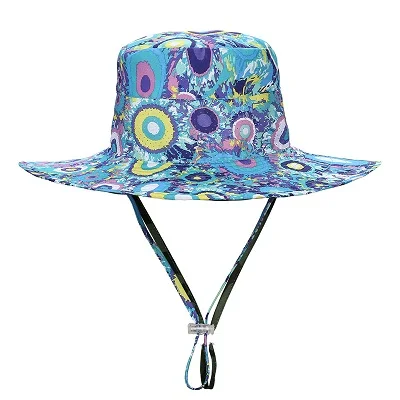 LANBAOSI Цветок Складной Brimmed летняя шляпа шляпы для женщин Открытый УФ Защита соломенная дискета богемная шляпа - Цвет: Sky Blue