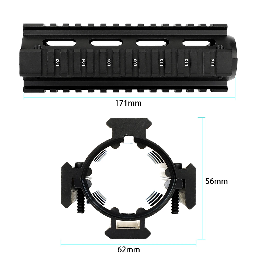 Ohhunt 3,9" 6,75" Carbine Длина 2 шт. падение в Quad рельсовая система обработки черный Тан охотничьи Тактические AR-15 M16 винтовки Drop-In