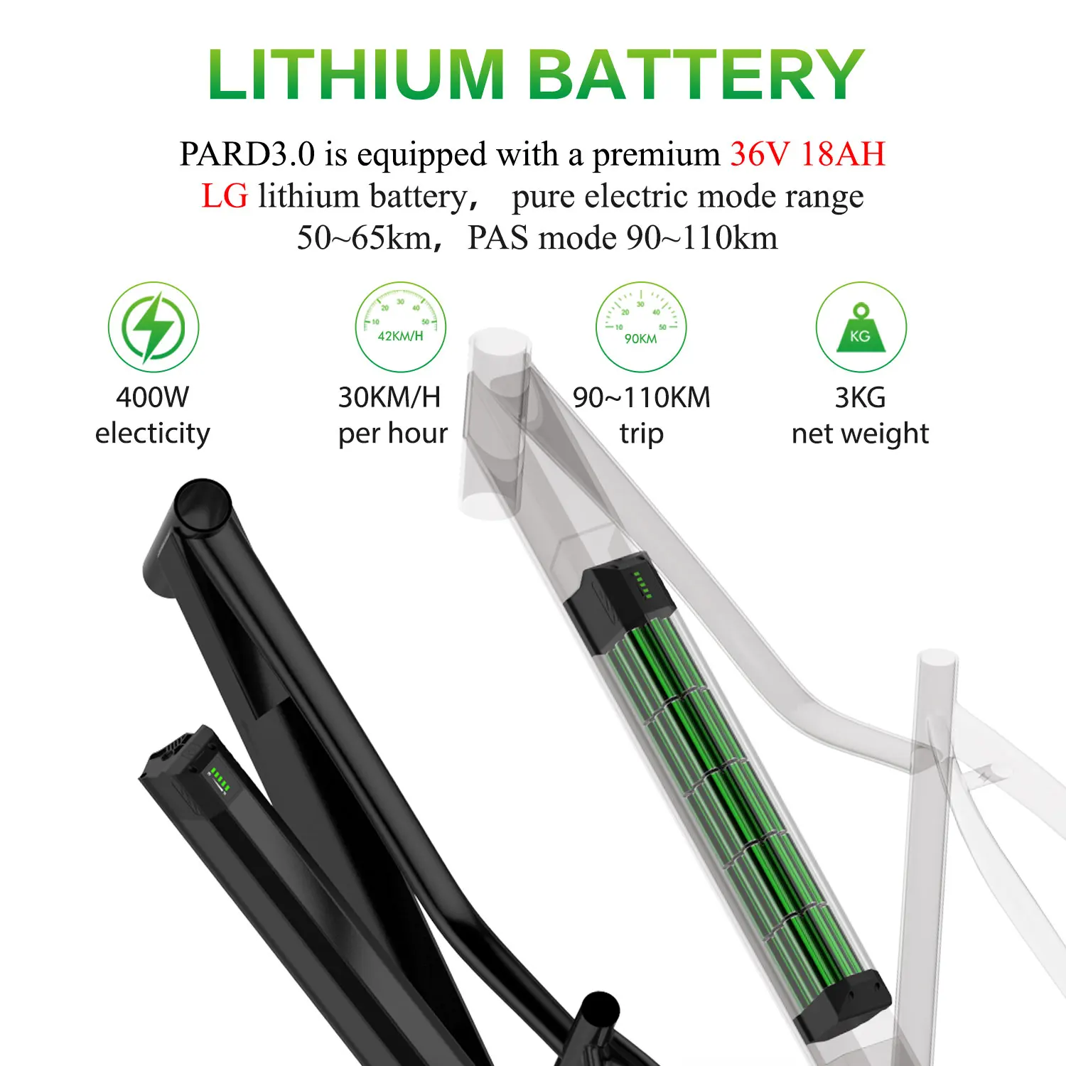 Flash Deal LANKELEISI Pard3.0 Electric Bike 36V 10.4AH Lithium Battery 400W High-speed Motor Hydraulic Disc Brake Endurance 9
