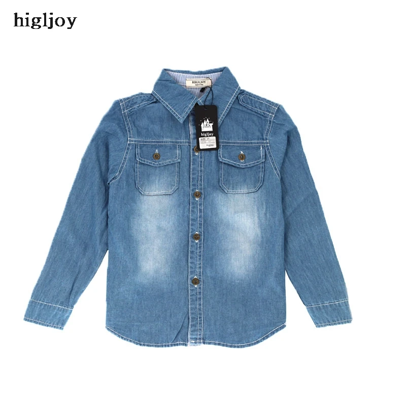 Buy Children Denim Shirt Trade Baby Boy Cotton Short