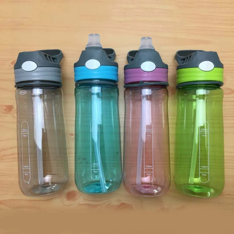 550ml Outdoor Water Bottle with Straw Sports Bottles Eco friendly with