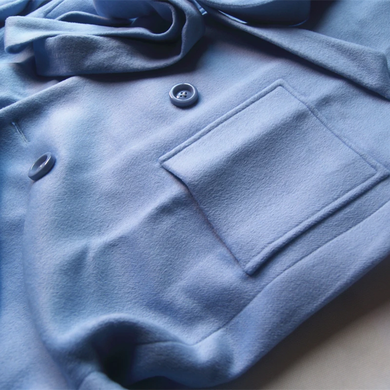 Elegant Cashmere Coat Female 2018 New Women Winter Coats Simple Fashion Large Sizes Overcoat Women's Solid Color Long Wool Coat