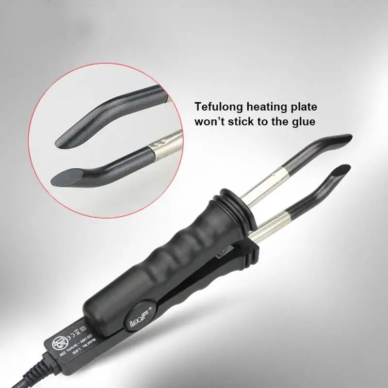 Fusion Heat Connector Hair Extension Iron Keratin Bonding Tools Fusion Heat Connector Machine Temperature Application Tools Kit