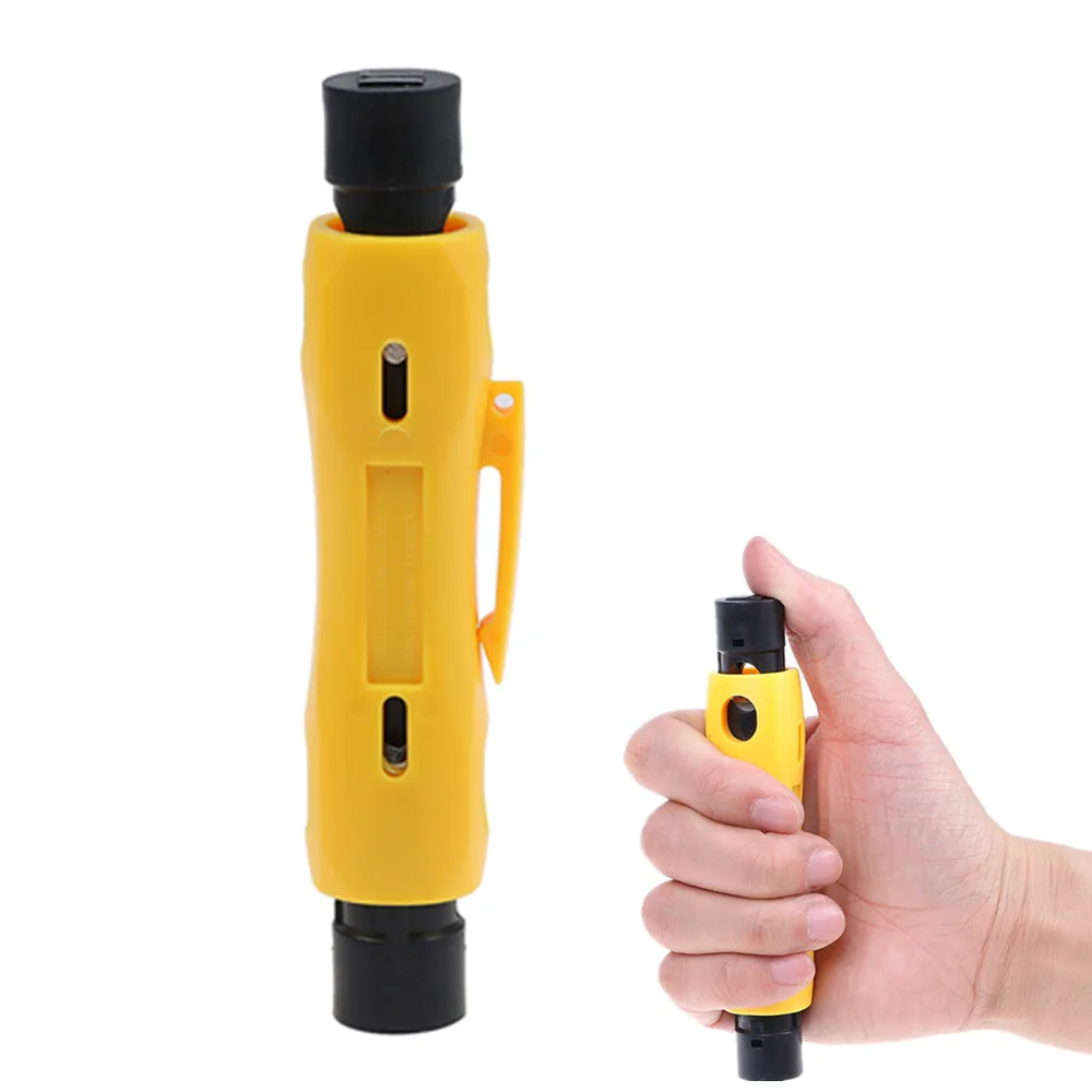 Automatic Coaxial Cable Wire Stripper Peeling Pliers Television/Telephone Line Multi-functional Coax Video Wire Stripping Tools