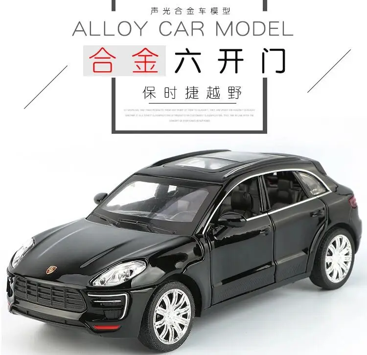 1: 32 моделирование Cayenne SUV детские игрушки литой металлический сплав модель автомобиля украшения звук и светильник