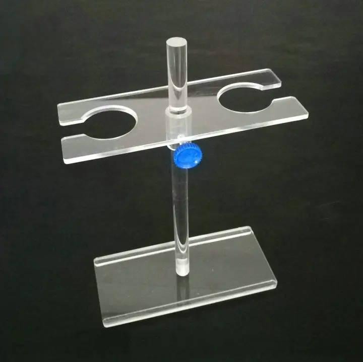 1Piece/lot 2 holes Organic glass separating funnel stand, funnel rack