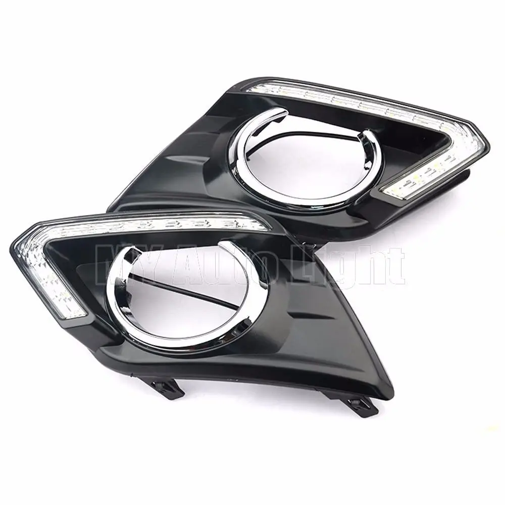 LED Daytime Running Lights For Nissan Rogue 2014 up DRL Switchback 12