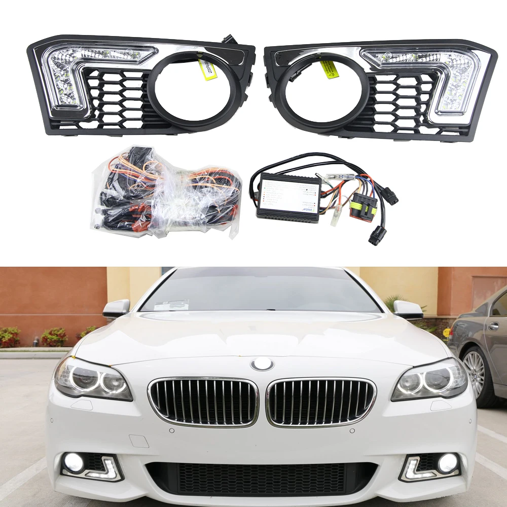 New For BMW F10 led drl Light 6 leds cree chips 12V 6W waterproof