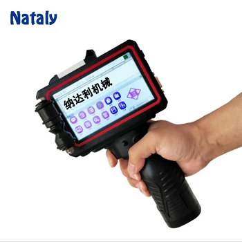 

Cheap 600dpi QR code 25.4mm print height 5.0inch touch screen metal handheld inkjet printer