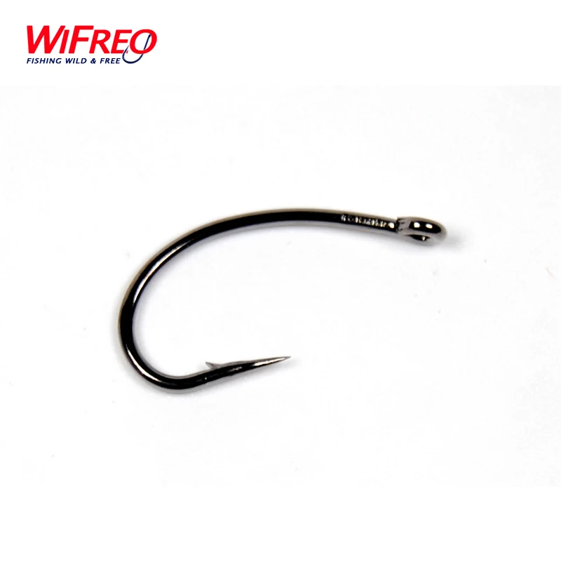 

Wifreo [50PCS] High Carbon Steel Carp Fishing Hook Barb and Barbless Saltwater Fresh Water Fishing Hooks Size # 6 #8 #10 #4