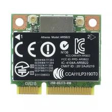 Беспроводная карта адаптера для Atheros AR5B22 AR9462 802.11a/b/g/n half Mini PCI-E 2,4G/5G Wifi Bluetooth 4,0 для hp SPS 676786-001