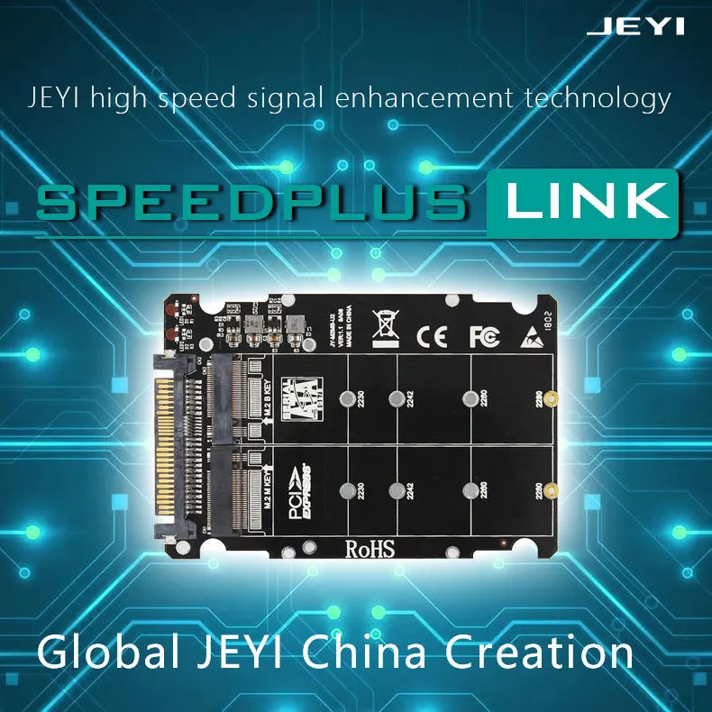 JEYI U2PCB U2 PCI-Express 3,0 4x X16 к U2 SFF-8639 адаптер NVMe PCIe SSD PCI-e к U.2 NGFF 2,5 'SSD к PCI-E X16 intel