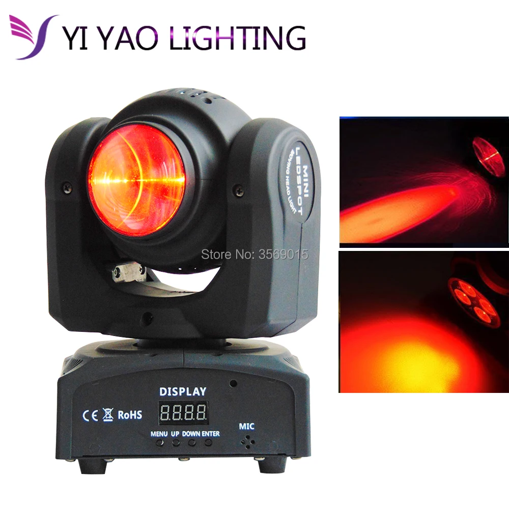 Подвижная головка Bouble Face Dj двусторонний мобильный луч RGBW Cree 4*10w светильник|Эффект