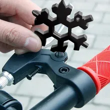 

18-in-1 Multi-tool Combination Compact Portable Outdoor Snowflake wrench keychain key ring Tool gadget Durable stainless steel