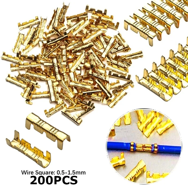 

200PCS U-type Docking connector line pressing button quick connect terminal wiring 0.5 to1.5 square